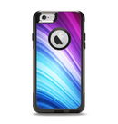 The Pink and Blue Glowing Neon Wave Apple iPhone 6 Otterbox Commuter Case Skin Set