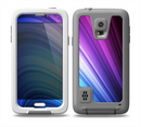 The Pink and Blue Glowing Neon Wave Skin for the Samsung Galaxy S5 frē LifeProof Case
