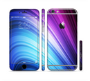 The Pink and Blue Glowing Neon Wave Sectioned Skin Series for the Apple iPhone 6s Plus