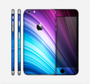 The Pink and Blue Glowing Neon Wave Skin for the Apple iPhone 6 Plus