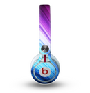 The Pink and Blue Glowing Neon Wave Skin for the Beats by Dre Mixr Headphones