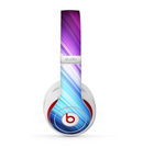 The Pink and Blue Glowing Neon Wave Skin for the Beats by Dre Studio (2013+ Version) Headphones