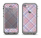 The Pink and Blue Layered Plaid Pattern V4 Apple iPhone 5c LifeProof Fre Case Skin Set