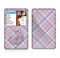 The Pink and Blue Layered Plaid Pattern V4 Skin For The Apple iPod Classic