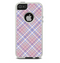 The Pink and Blue Layered Plaid Pattern V4 Skin For The iPhone 5-5s Otterbox Commuter Case