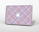 The Pink and Blue Layered Plaid Pattern V4 Skin Set for the Apple MacBook Pro 15" with Retina Display