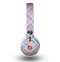 The Pink and Blue Layered Plaid Pattern V4 Skin for the Beats by Dre Mixr Headphones