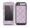 The Pink and Blue Layered Plaid Pattern V4 Skin for the iPod Touch 5th Generation frē LifeProof Case