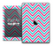 The Pink and Blue Sharp Chevron Skin for the iPad Air