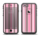 The Pink and Brown Fashion Stripes Apple iPhone 6/6s LifeProof Fre Case Skin Set