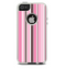 The Pink and Brown Fashion Stripes Skin For The iPhone 5-5s Otterbox Commuter Case