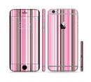 The Pink and Brown Fashion Stripes Sectioned Skin Series for the Apple iPhone 6s Plus