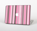 The Pink and Brown Fashion Stripes Skin for the Apple MacBook Pro Retina 15"