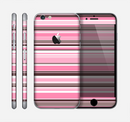The Pink and Brown Fashion Stripes Skin for the Apple iPhone 6