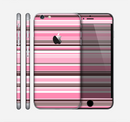 The Pink and Brown Fashion Stripes Skin for the Apple iPhone 6 Plus