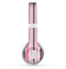 The Pink and Brown Fashion Stripes Skin for the Beats by Dre Solo 2 Headphones