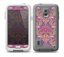 The Pink and Green Paisley Seamless Pattern Skin for the Samsung Galaxy S5 frē LifeProof Case