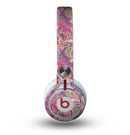The Pink and Green Paisley Seamless Pattern Skin for the Beats by Dre Mixr Headphones