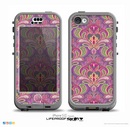The Pink and Green Paisley Seamless Pattern Skin for the iPhone 5c nüüd LifeProof Case