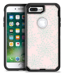 The Pink and Mint Floral Sprout - iPhone 7 Plus/8 Plus OtterBox Case & Skin Kits