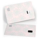 The Pink and Mint Floral Sprout - Premium Protective Decal Skin-Kit for the Apple Credit Card
