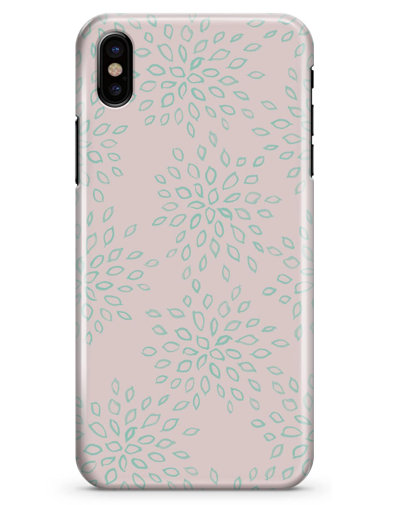 The Pink and Mint Floral Sprout - iPhone X Clipit Case