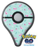 The Pink and Mint Watermelon Cocktail Pattern Pokémon GO Plus Vinyl Protective Decal Skin Kit