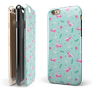 The Pink and Mint Watermelon Cocktail Pattern iPhone 6/6s or 6/6s Plus 2-Piece Hybrid INK-Fuzed Case