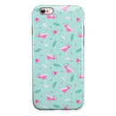 The Pink and Mint Watermelon Cocktail Pattern iPhone 6/6s or 6/6s Plus 2-Piece Hybrid INK-Fuzed Case