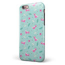 The Pink and Mint Watermelon Cocktail Pattern iPhone 6/6s or 6/6s Plus 2-Piece Hybrid INK-Fuzed Case
