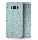 The Pink and Mint Watermelon Cocktail Pattern - Samsung Galaxy S8 Full-Body Skin Kit