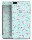 The Pink and Mint Watermelon Cocktail Pattern - Skin-kit for the iPhone 8 or 8 Plus