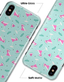 The Pink and Mint Watermelon Cocktail Pattern - iPhone X Clipit Case