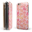 The Pink and Orange Watercolor Clovers iPhone 6/6s or 6/6s Plus 2-Piece Hybrid INK-Fuzed Case