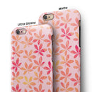 The Pink and Orange Watercolor Clovers iPhone 6/6s or 6/6s Plus 2-Piece Hybrid INK-Fuzed Case