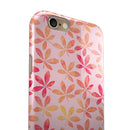 The Pink and Orange Watercolor Clovers iPhone 6/6s or 6/6s Plus 2-Piece Hybrid INK-Fuzed Case