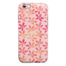 The Pink and Orange Watercolor Clovers iPhone 6/6s or 6/6s Plus 2-Piece Hybrid INK-Fuzed Case