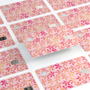 The Pink and Orange Watercolor Clovers - Premium Protective Decal Skin-Kit for the Apple Credit Card