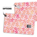The Pink and Orange Watercolor Clovers - Premium Protective Decal Skin-Kit for the Apple Credit Card