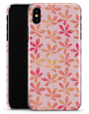 The Pink and Orange Watercolor Clovers - iPhone X Clipit Case