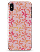 The Pink and Orange Watercolor Clovers - iPhone X Clipit Case