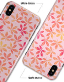 The Pink and Orange Watercolor Clovers - iPhone X Clipit Case