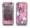 The Pink and Purple Candy Hearts Apple iPhone 5c LifeProof Nuud Case Skin Set