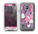 The Pink and Purple Candy Hearts Skin for the Samsung Galaxy S5 frē LifeProof Case