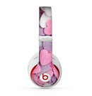 The Pink and Purple Candy Hearts Skin for the Beats by Dre Studio (2013+ Version) Headphones