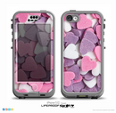 The Pink and Purple Candy Hearts Skin for the iPhone 5c nüüd LifeProof Case