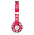 The Pink and Red Hearts in Blocks Skin for the Beats by Dre Solo 2 Headphones