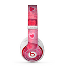 The Pink and Red Hearts in Blocks Skin for the Beats by Dre Studio (2013+ Version) Headphones