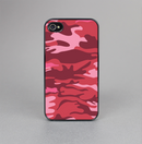 The Pink and Red Tradtional Camouflage Skin-Sert for the Apple iPhone 4-4s Skin-Sert Case