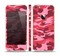The Pink and Red Tradtional Camouflage Skin Set for the Apple iPhone 5s